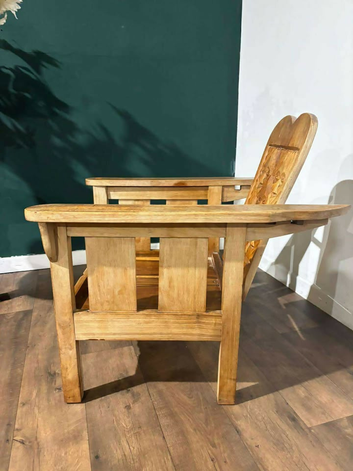 Hardwood Adjustable Chair Having A Panel Back222as