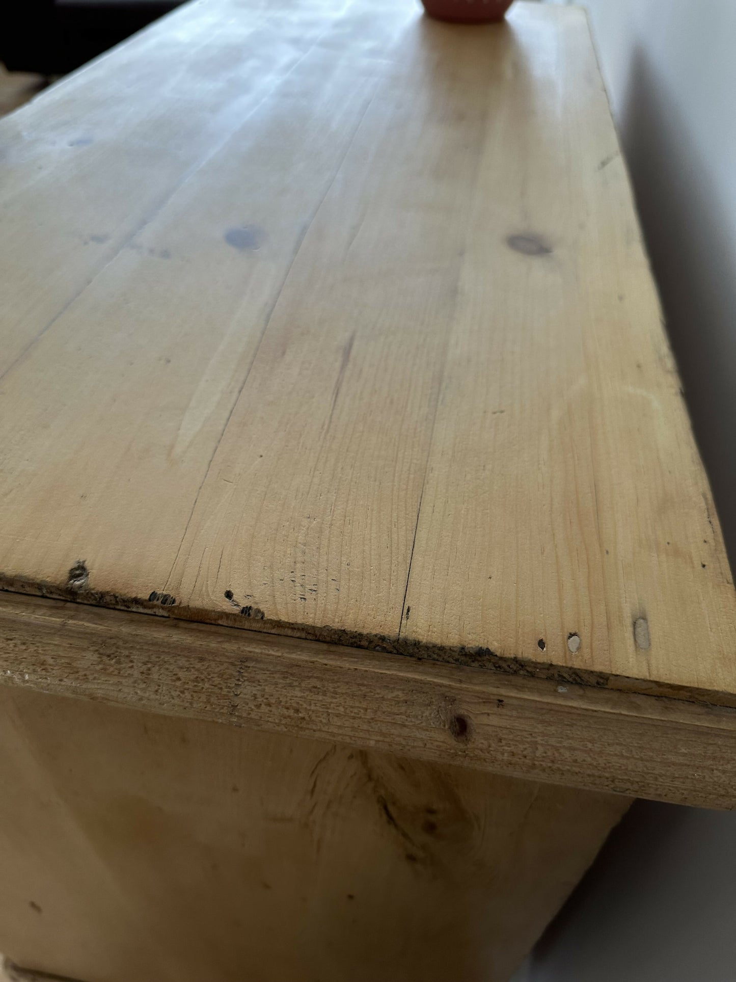 Antique Victorian Pine Chest of Drawers Rustic Stripped Pine