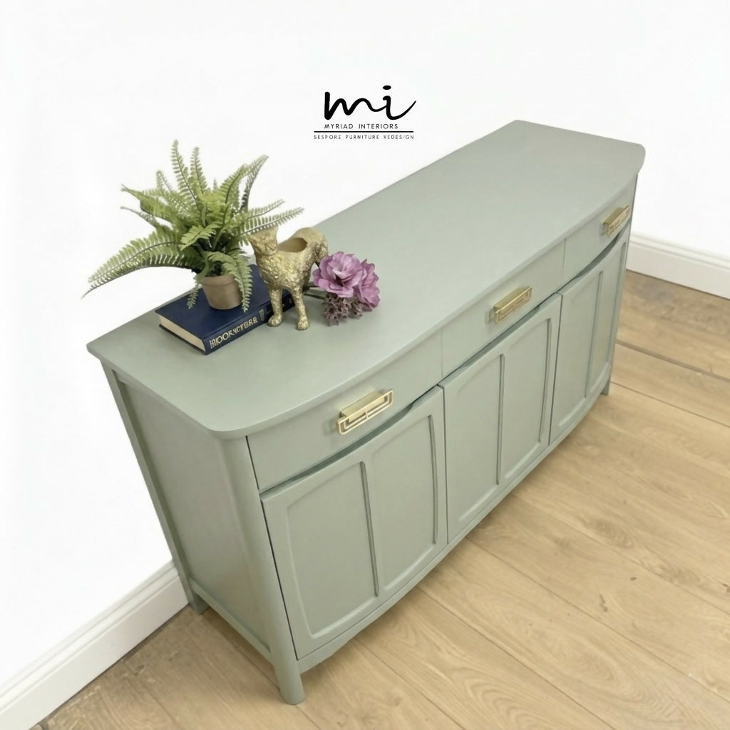 Pale Sage Green Nathan sideboard, tv stand media unit, drinks cabinet