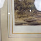 J. L. Chapman Framed Rural Village Print – Horse & Cart Country Scene