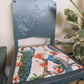 Upcycled statement chair – dressing table chair - teal