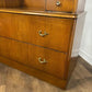 Vintage Beeanese Oak Veneer Dressing Table with Mirror