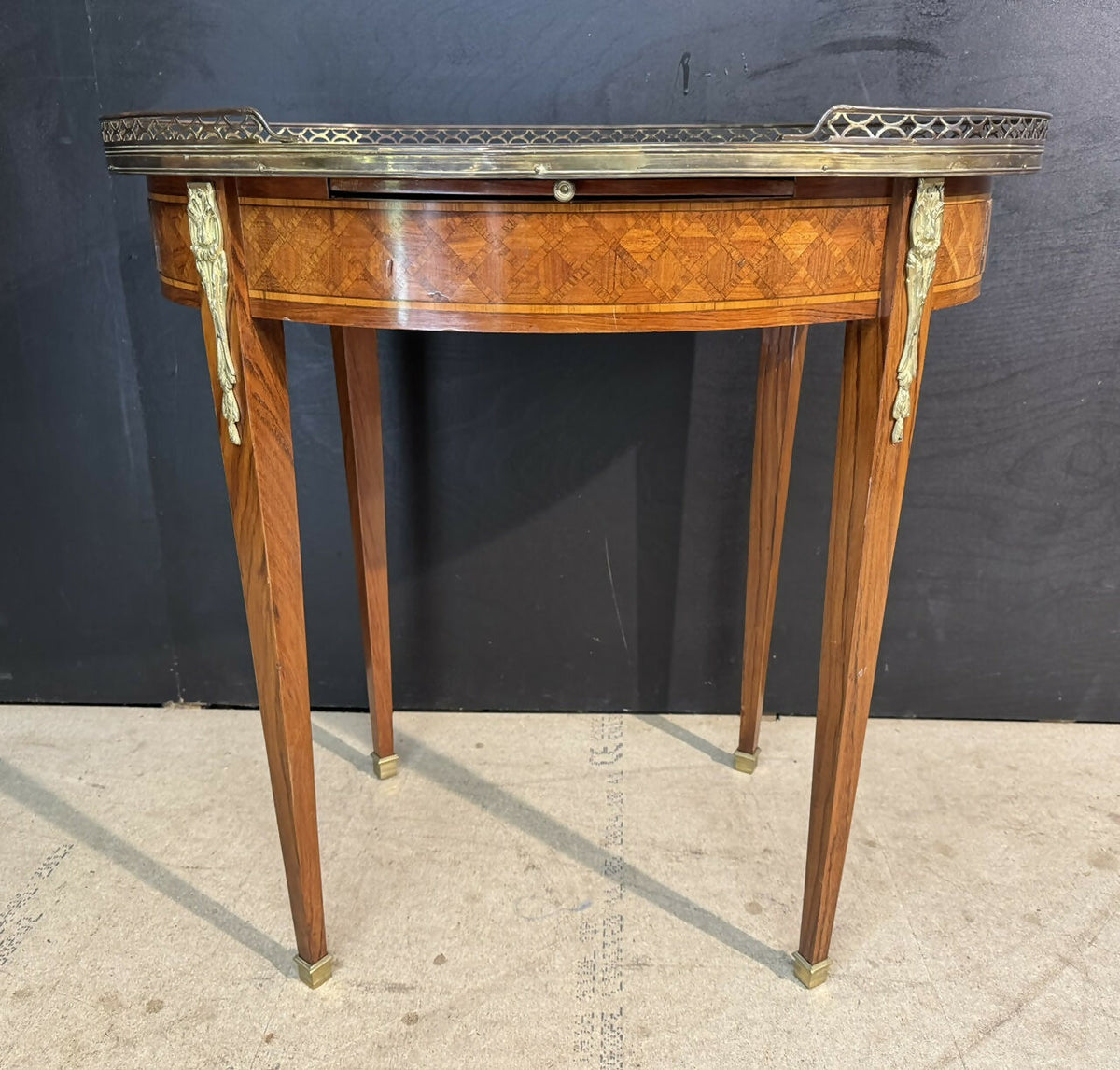 French Oval Lamp Table
