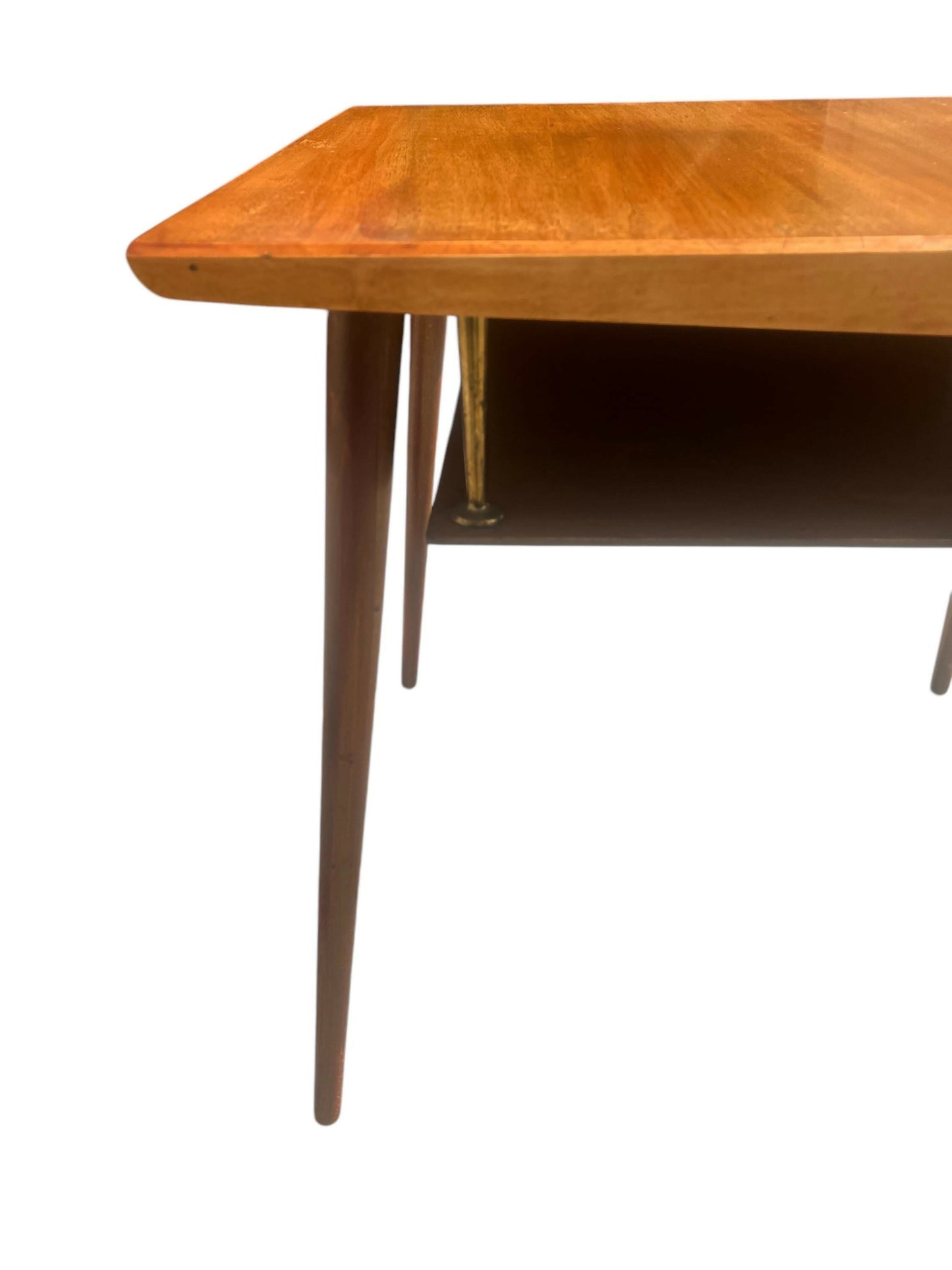 Mid century two tier Teak side table