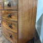 19th Century String Inlaid Bow Fronted Mahogany Chest Of Drawersn