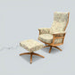 Ercol Electric Recliner Armchair And Foot Stool Light Finish FREE UK Delivery*