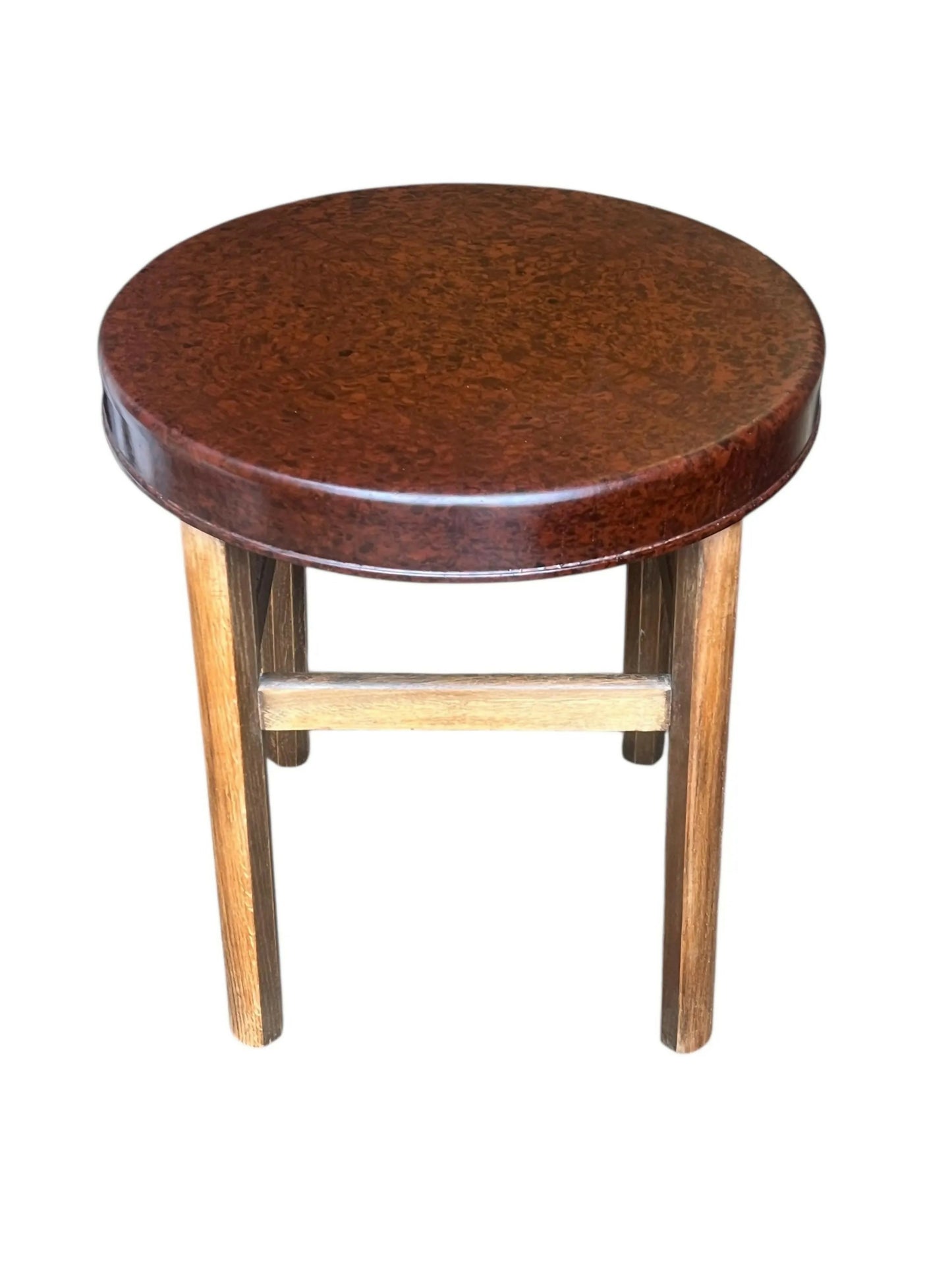 Art Deco Elm and Bakelite circular occasional table