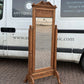 Vintage Pine Cheval Dressing Mirror