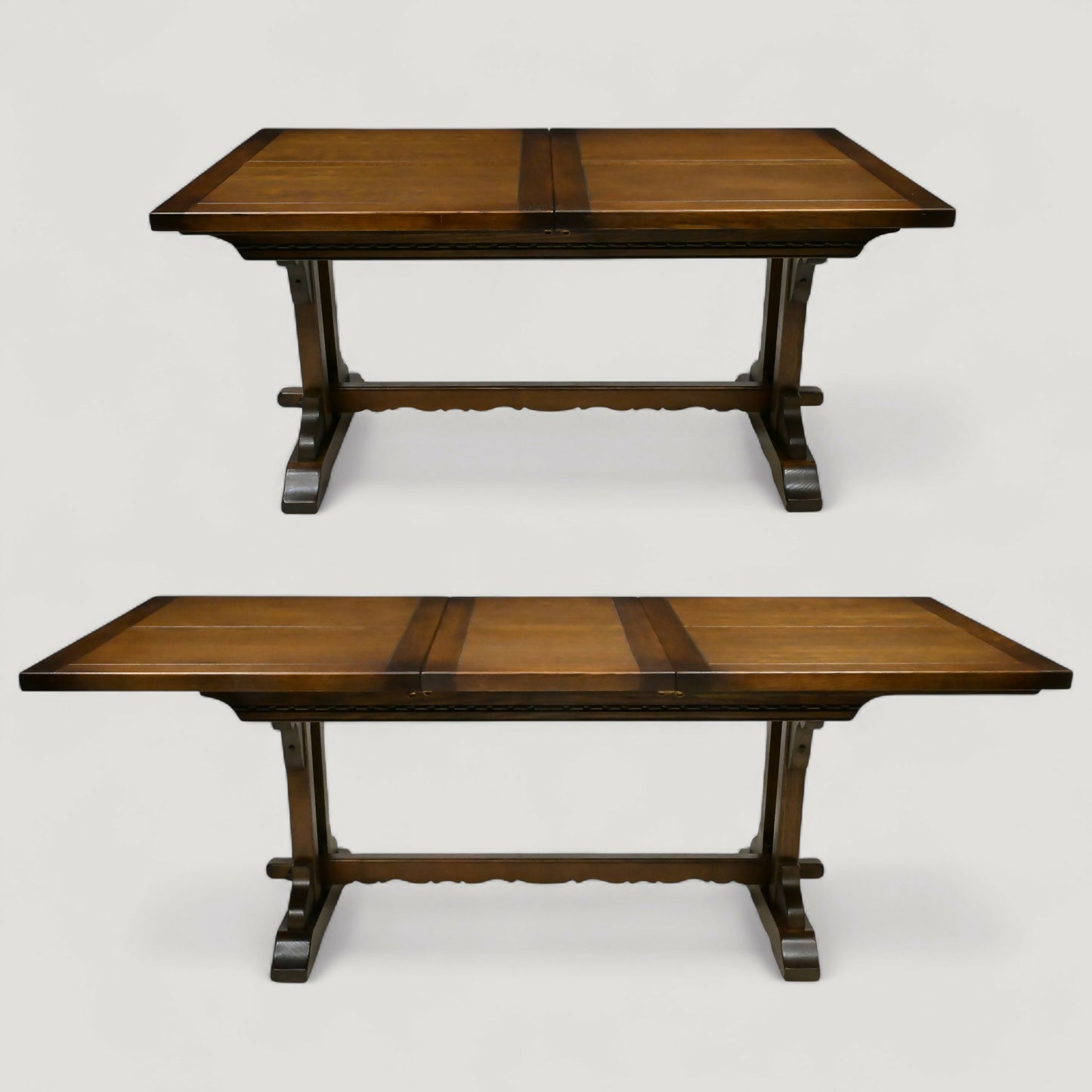 Old Charm Richmond Oak Extending Dining Table Light Oak Finish FREE UK Delivery. SBR10889/0209E