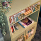 Botanical Boho Cabinet – Hand-Finished Storage with Tropical Wallpaper Panels