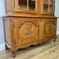 Bookcase Vintage French Louis XVI Oak Display Cabinet Carved Sideboard LOT 6283