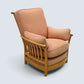 Ercol Piccola Easy Chair Light Orange Upholstery Light Finish FREE UK Delivery*