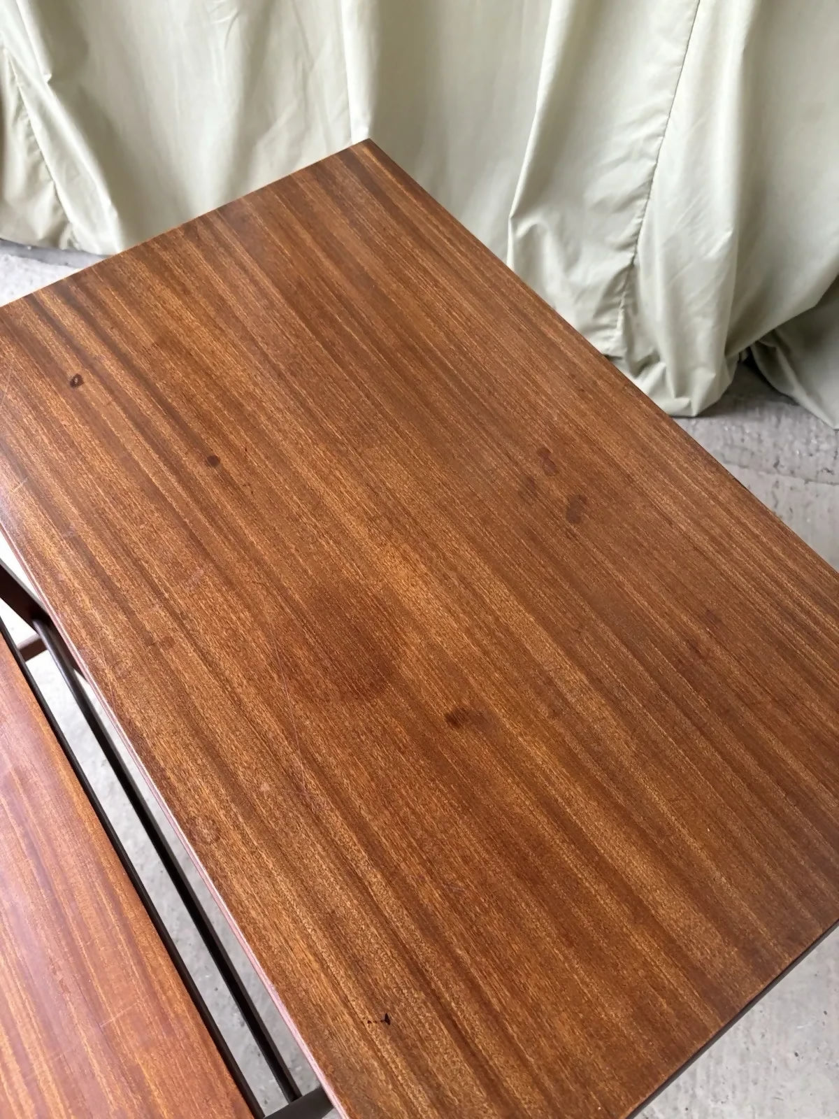 Vintage Mid Century Teak Nest Of Side Tables Scandi Danish Style Retro R981