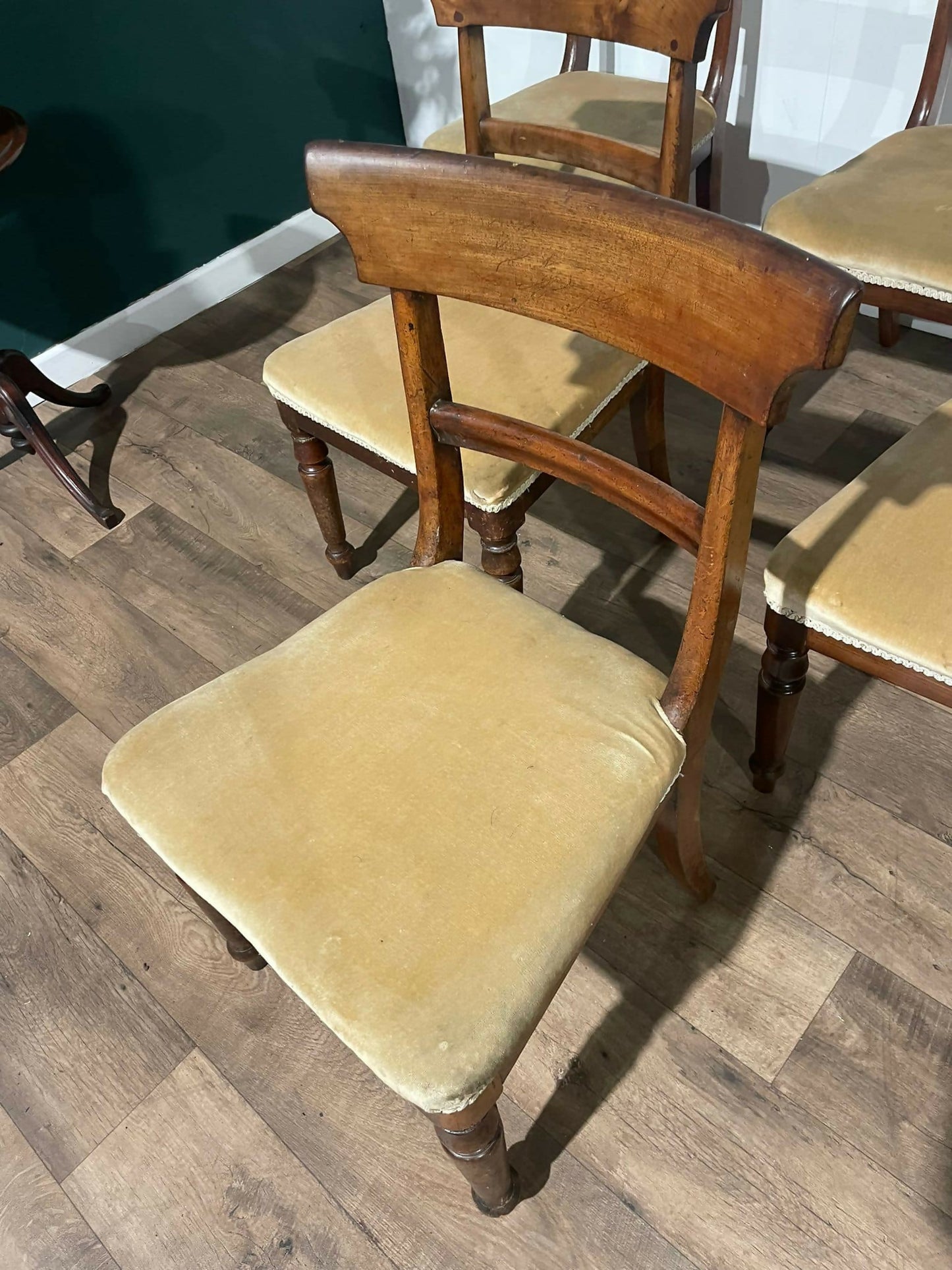 six Victorian Splat Back Dining Chairs55