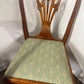Set Of Six Reproduction Yew Wood Dining Chairs