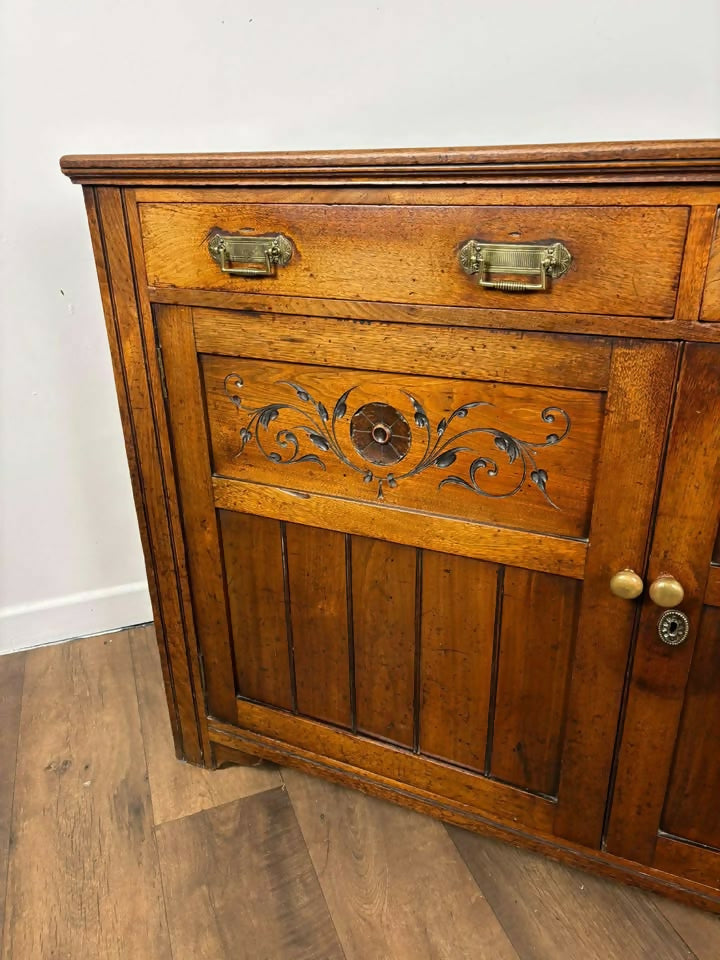 Edwardian Red Walnut Sideboard
