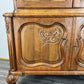 Bookcase Vintage French Louis XIV Style Oak Display Cabinet Sideboard LOT 4476