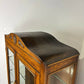 Vintage Oak Display Cabinet With Two Glass Doors