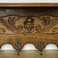 Coat Rack Vintage French Oak Wall Mounted 6 Hooks Carved Rack Hanger LOT 6202