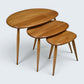 Ercol Pebble Nest Of Tables Ercol's Light Finish Clean Condition Free Delivery*