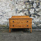 Vintage Oak Chest Of Drawers: Tallboy Cabinet Two Drawer
