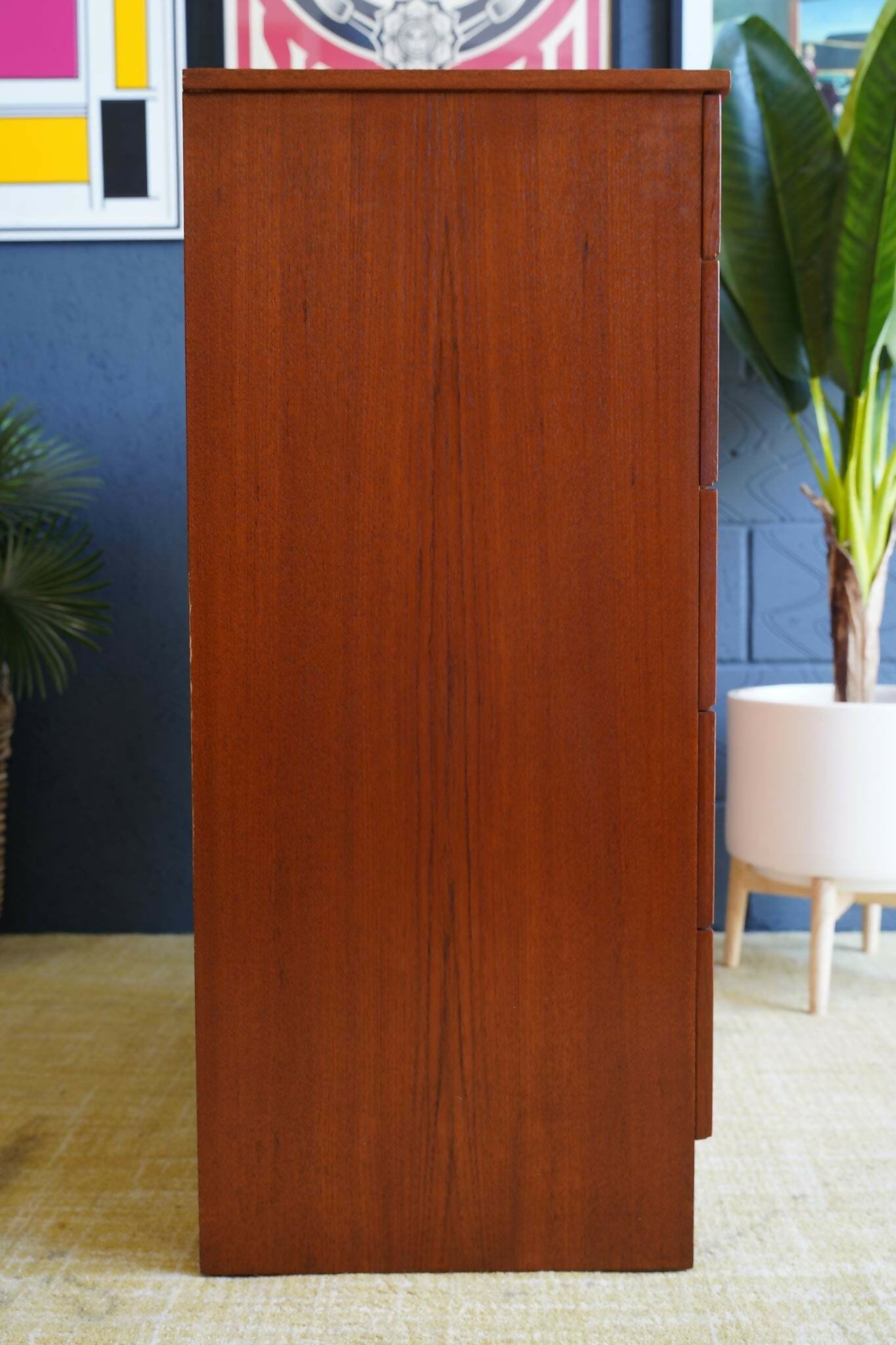 Austin Suite Tallboy Chest Of Drawers Mid Century 1960s (Oak)