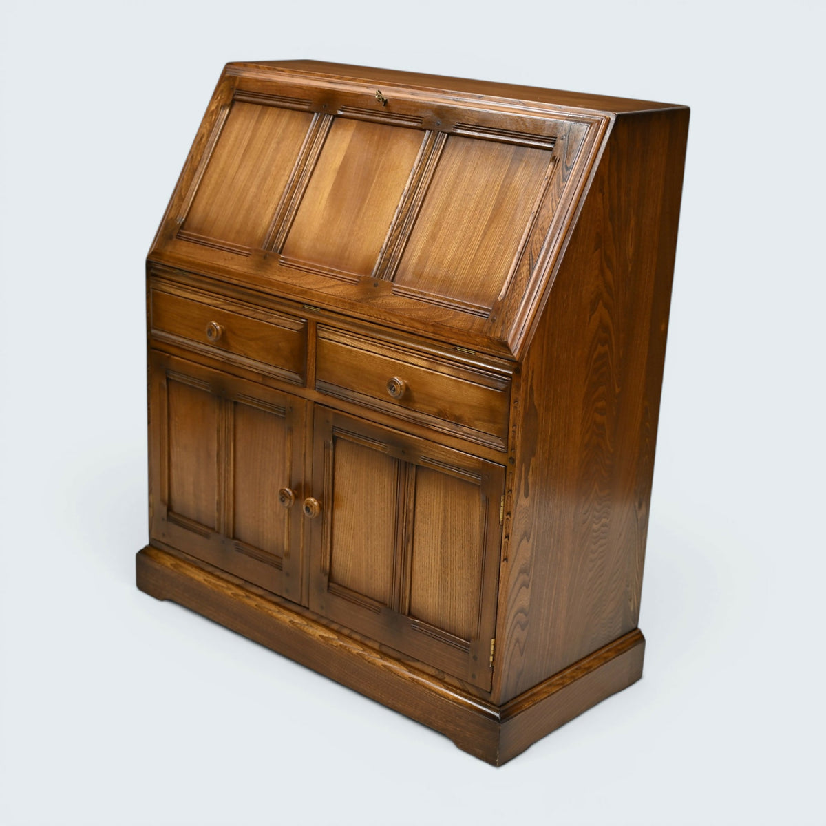 Ercol Connoisseur Bureau With Fitted Interior Golden Dawn VGC FREE UK Delivery