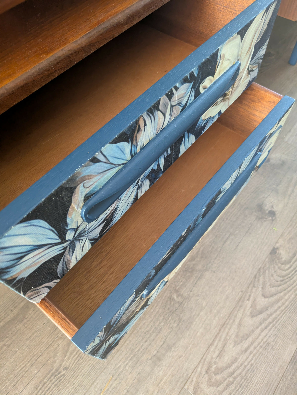 G Plan Fresco Dressing Table| Hand-Painted | Floral Drawers | Mid-Century