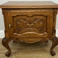 Pair of Bedside Tables Vintage French Louis Oak Nightstands Cabinets LOT 6220