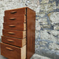 Austinsuite Chest of Drawers: Mid-Century Modern Tallboy Cabinet Teak Six Drawer