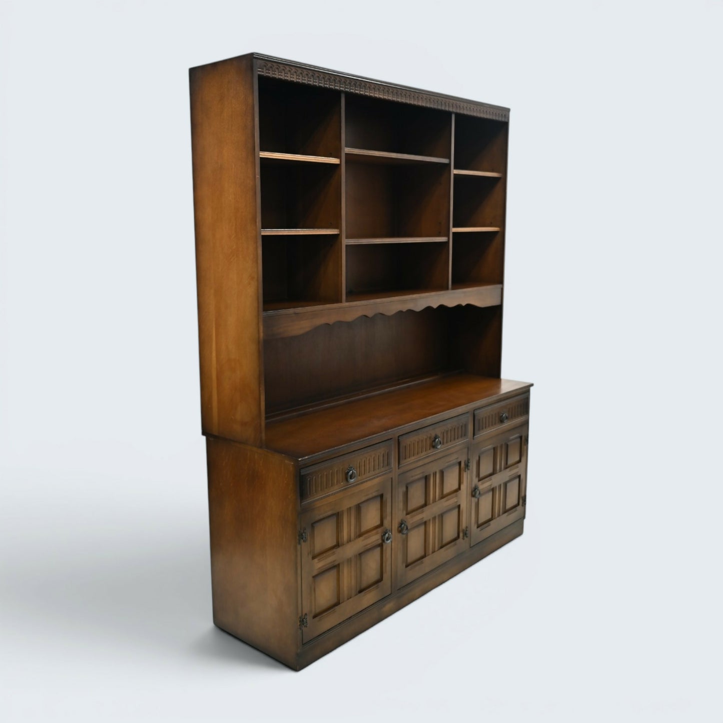 Old Charm Style Wall Unit Cabinet Bookshelf Drawers & Cupboards FREE UK Delivery