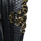 Large Decorative Baroque Style Bevelled Mirror In Gold & Black Frame