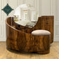 c.1930 French Art Deco olivewood Metamorphic dressing table/vanity