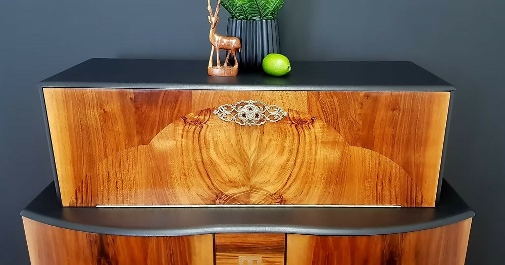 "Chrysler" 1960's Drinks Cabinet, Cocktail Bar, Art Deco Design.