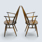 2 Ercol Carver Quaker Dining Chairs Traditional Finish FREE UK Delivery*