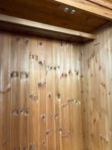 Modern Pine Double Wardrobe