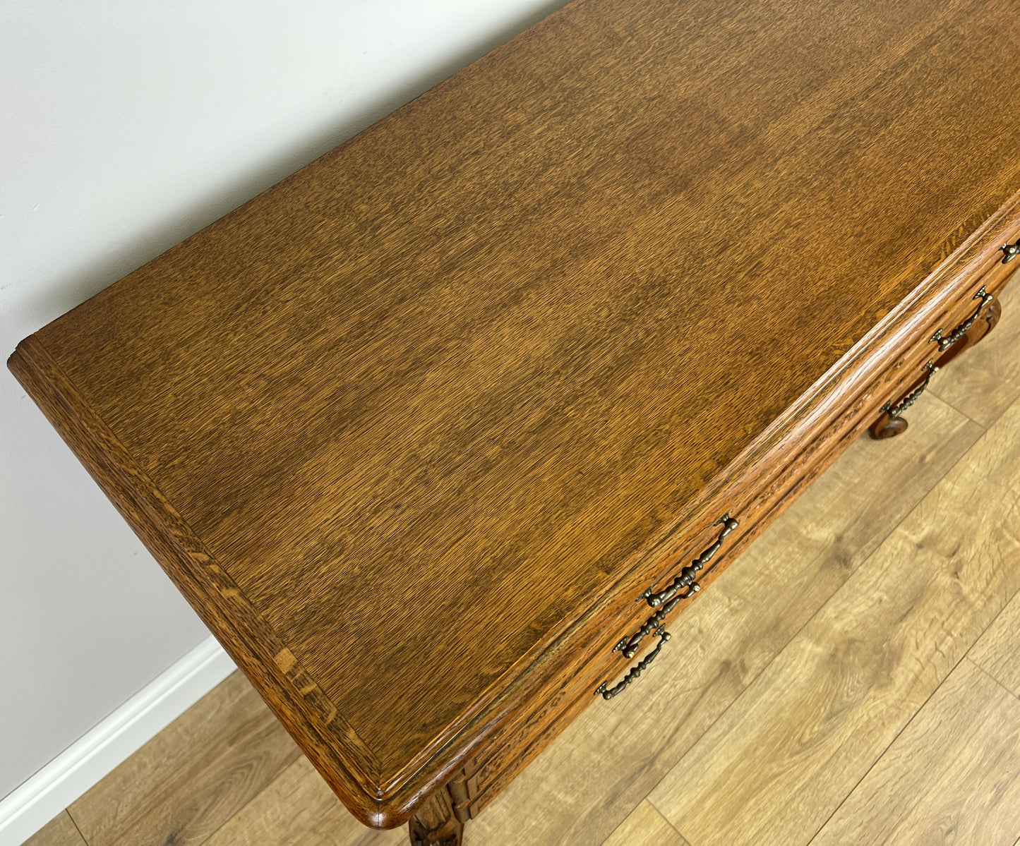 Chest of Drawers Vintage French Louis Oak 3 Drawers Carved Cabinet LOT 6260
