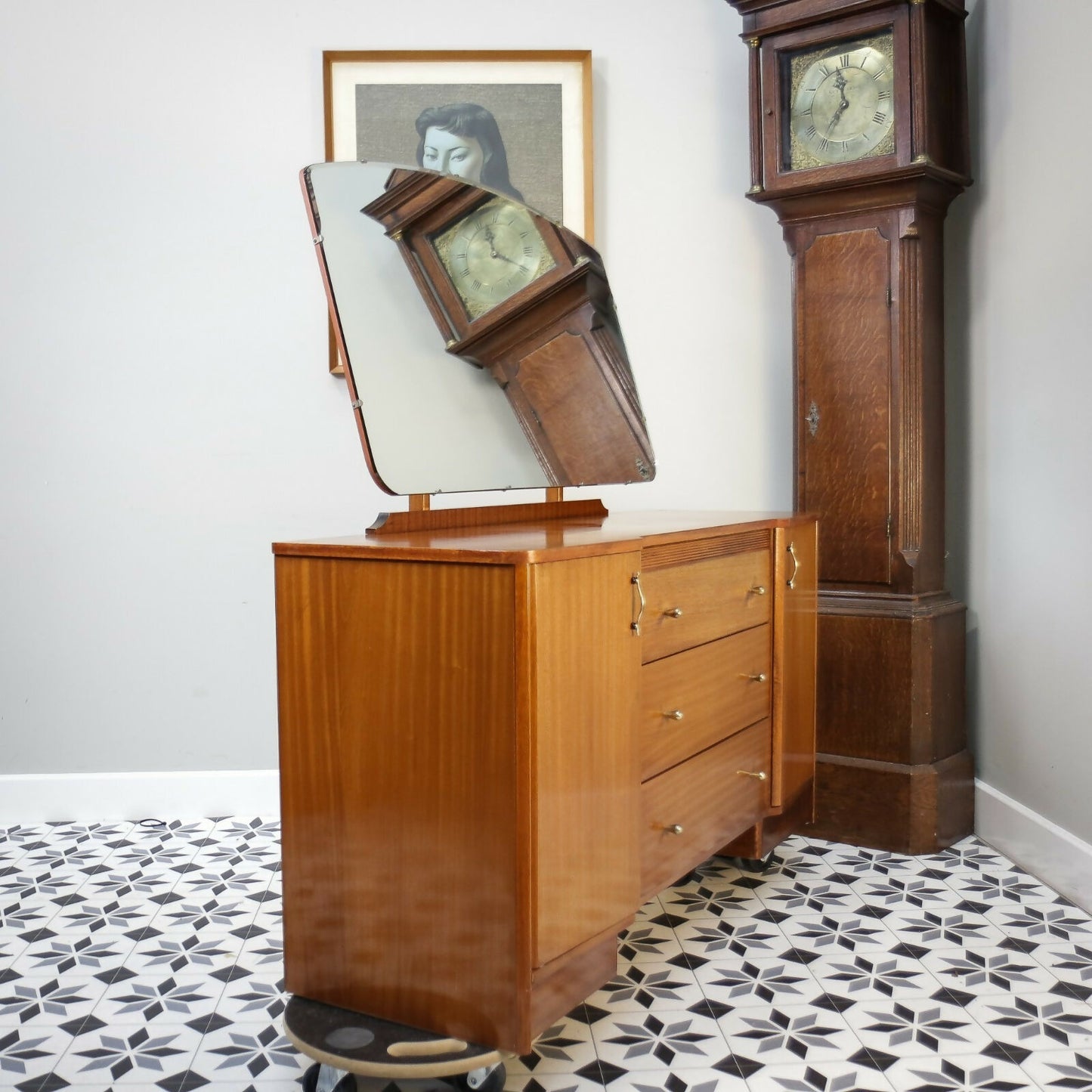 Retro Vintage Dressing Table with Mirror Austinsuite 1950s