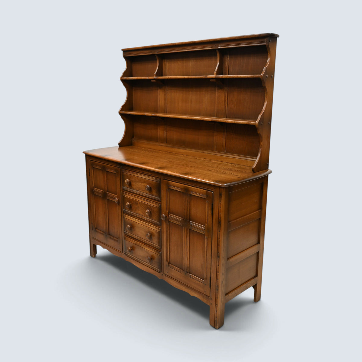 Ercol Dresser Sideboard Top with Cupboard Base & 4 Drawers 282D FREE UK Delivery