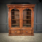 Vintage Victorian Mahogany Glazed Bookcase