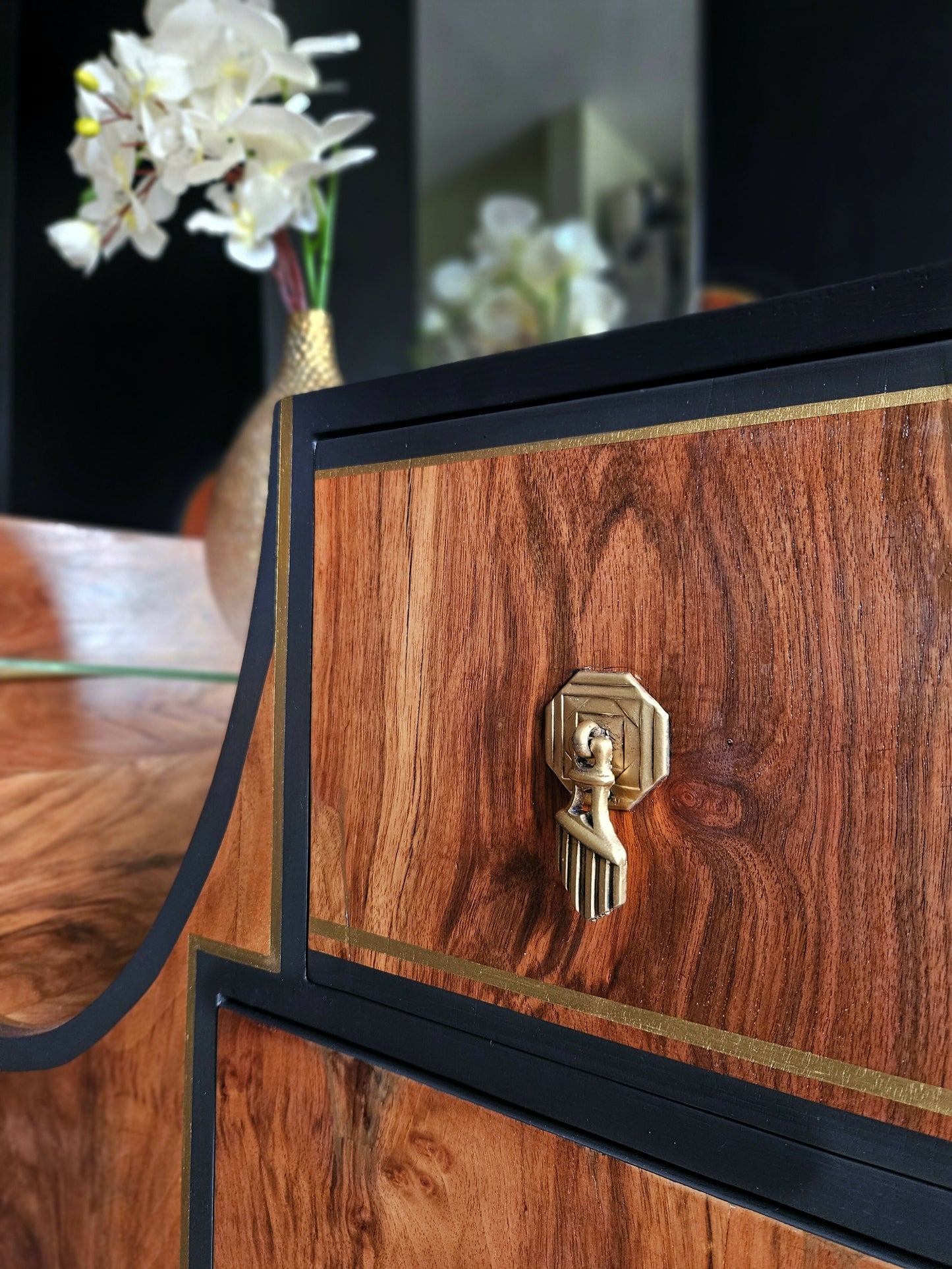 Art Deco Dressing Table/ Vanity Unit