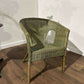 Vintage Green Wicker Chair