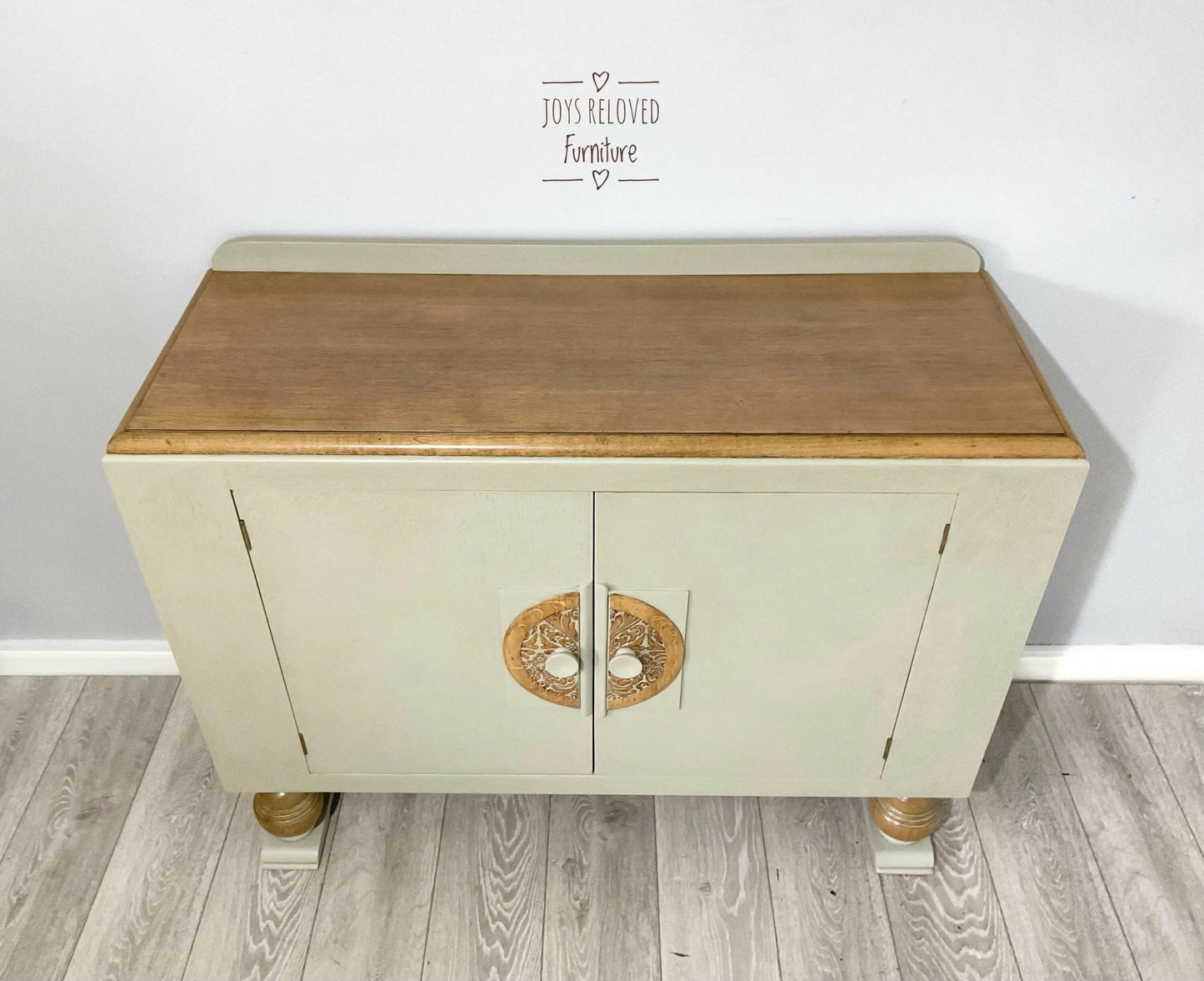 Beautility Oak Sideboard Sage Green