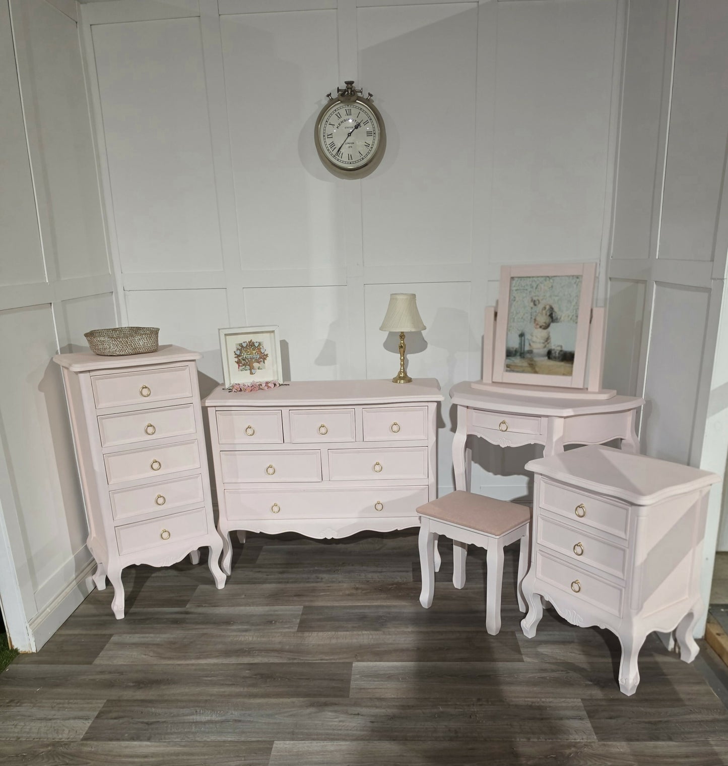 Upcycled - Melody Maison Sophia Pink Bedroom Furniture Set – Complete Collection