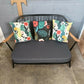 Ercol 203/2 sofa - black finish - fully refurbished