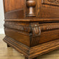 Bookcase Antique French Style Glazed Display Cabinet Oak Sideboard LOT 6462