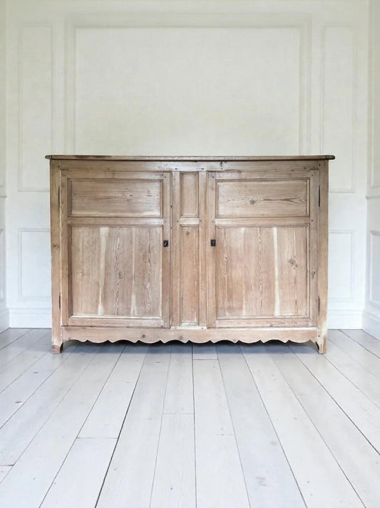 Rustic Antique Victorian Solid Pitch Pine Cupboard Sideboard Dresser Server