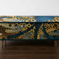 Midcentury Retro Painted Upcycled Sideboard Furniture White With Octopus Print. Commission Piece.