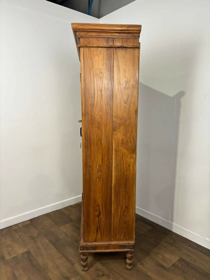 Large Vintage Indian Reclaimed Wood Storage Cupboard