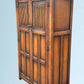 Oak Linen Fold Double Door Wardrobe